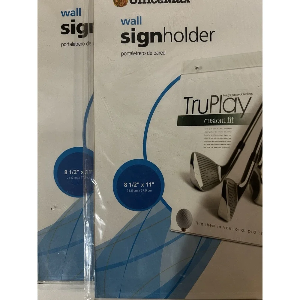 2 Wall Mount Sign Holders 8.5